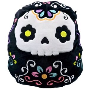 Delfina Squishmallow 12"‎ Black Sugar Skull Day of the Dead Plush Halloween 2021